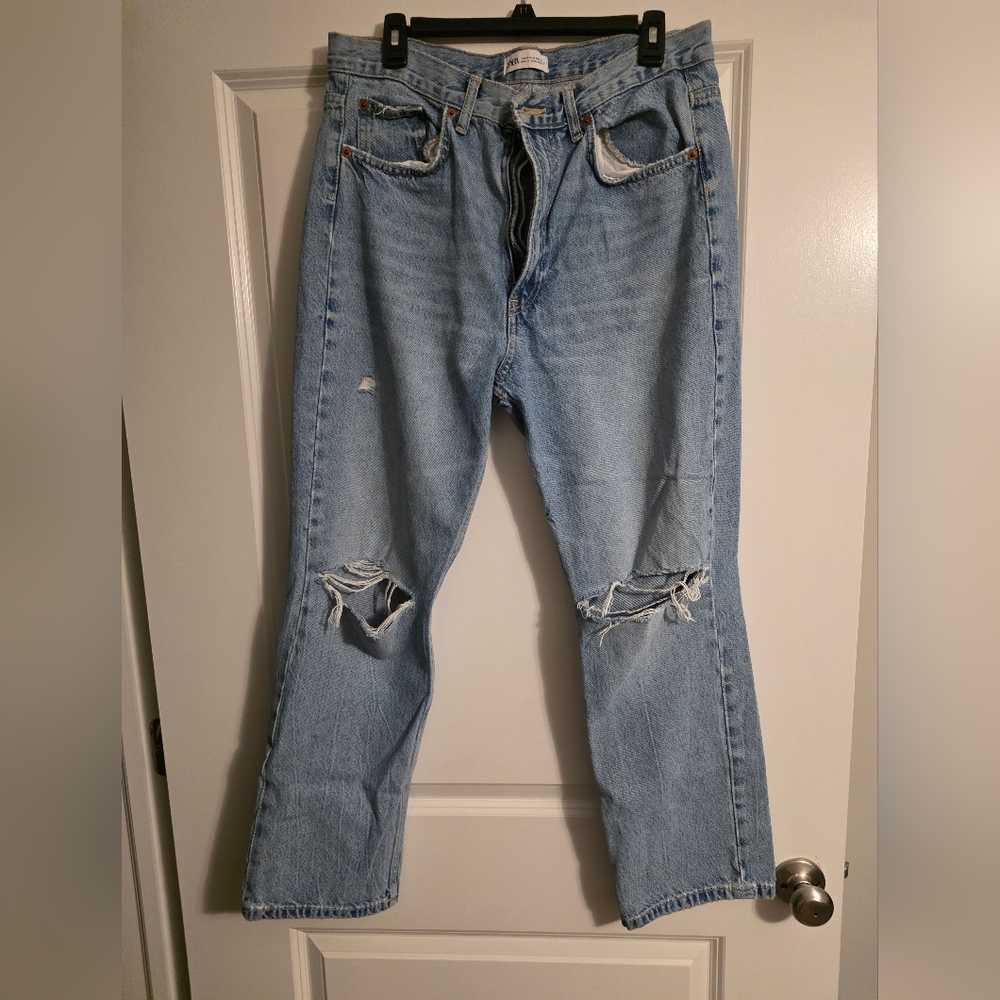 Zara Light Blue Denim Jeans